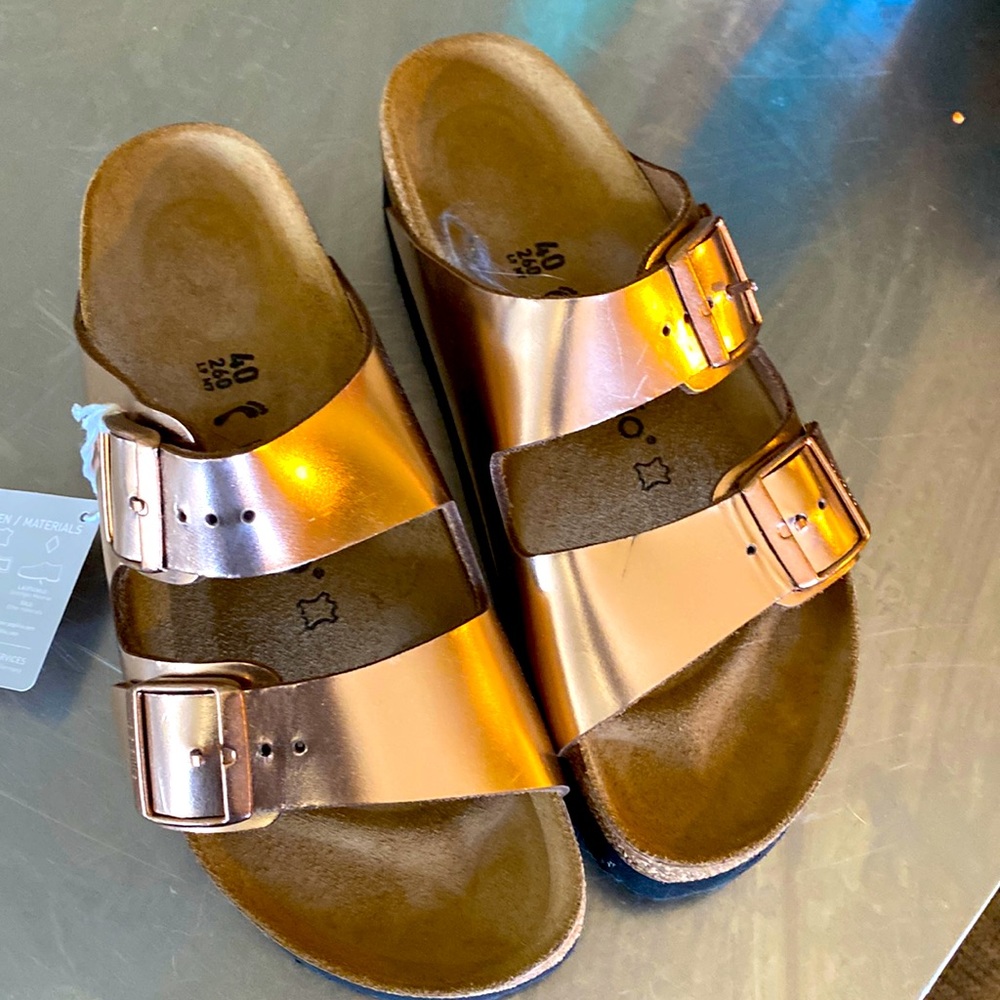 Papillon by Birkenstock sandals.  New Vegan Leather, platform soles, never worn!